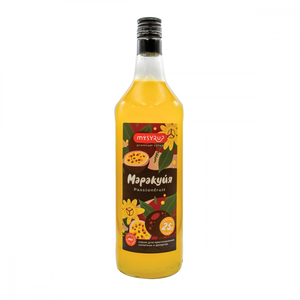 Маракуйя — сироп MySyrup, 1 л Маракуйя — сироп MySyrup, 1 л