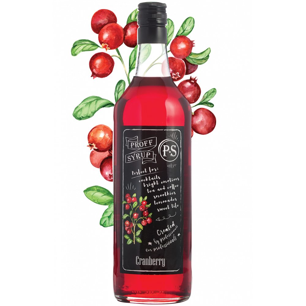 Клюква — сироп ProffSyrup, 1 л