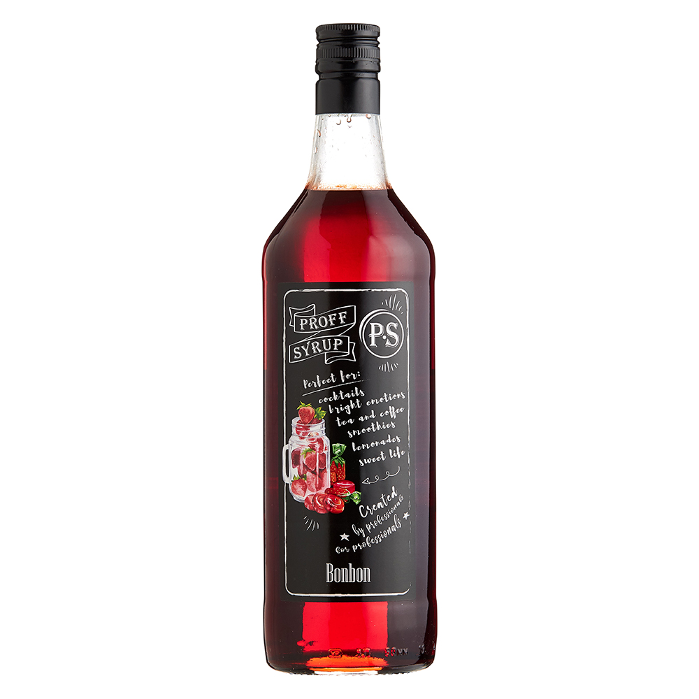 Клубничный леденец — сироп ProffSyrup, 1 л Клубничный леденец — сироп ProffSyrup, 1 л